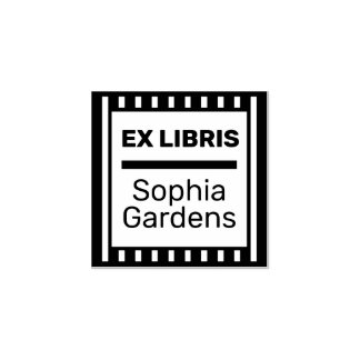 Ex Libris Modern Gummistempel