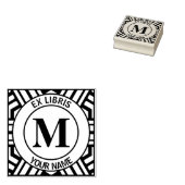 Ex libris Monogramm-Buchzeichen Gummistempel (Stempel)
