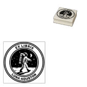 Ex Libris - Moon Walk Gummistempel (Stempel)
