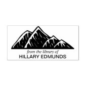 Ex Libris Mountains Gummistempel (Prägung)