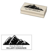 Ex Libris Mountains Gummistempel (Stempel)