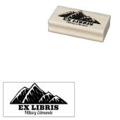 Ex Libris Mountains Rubber Briefmarke Gummistempel (Stempel)