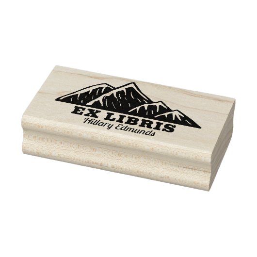Ex Libris Mountains Rubber Briefmarke Gummistempel (Stempel)