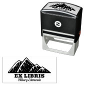 Ex Libris Mountains Rubber Briefmarke Permastempel (Beispiel)
