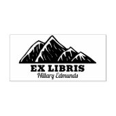 Ex Libris Mountains Rubber Briefmarke Permastempel (Design)