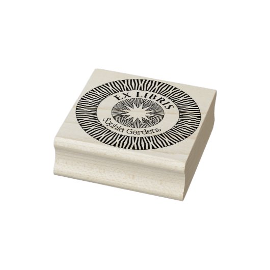 Ex Libris Mystical Star Burst Gummistempel (Stempel)