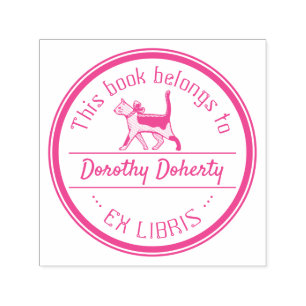 Ex Libris   Niedliche Katze Permastempel