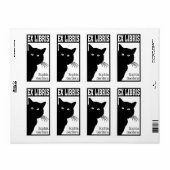 Ex Libris - Peeping Black Cat (Vorne)