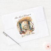 Ex Libris Personalised Bookplate Quadratischer Aufkleber (Umschlag)