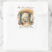 Ex Libris Personalised Bookplate Quadratischer Aufkleber (Tasche)