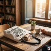Ex Libris Personalisierte Bücherliebhaber-Wildblum Tasche