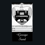 Ex Libris Piano Bookplate – Art Nouveau Music<br><div class="desc">Beautiful Art Nouveau Ex Libris bookplate featuring a grand piano, candles, roses, and musical notation in a romantic vintage style. This elegant music-themed library label is perfect for pianists, musicians, music teachers, and classical music lovers who want to personalize their books or sheet music collections. Inspired by Belle Époque and...</div>