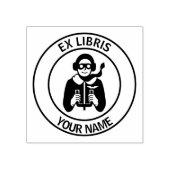 Ex libris Pilot-Buchzeichen Gummistempel (Prägung)