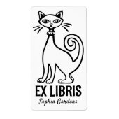 Ex Libris - Retro Cat (Vorne)
