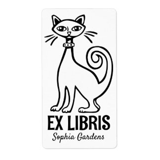 Ex Libris - Retro Cat