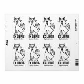 Ex Libris - Retro Cat (Vorne)