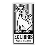 Ex Libris - Retro Cat v2 (Vorne)