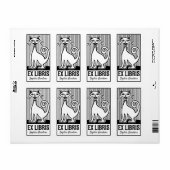 Ex Libris - Retro Cat v2 (Vorne)