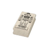 Ex Libris - Robot Librarian v2 Gummistempel (Stempel)
