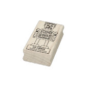 Ex Libris - Robot Librarian v3 Gummistempel (Stempel)