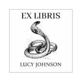 EX LIBRIS Schlangen-Exlibris-Stempel Gummistempel (Prägung)