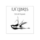 EX LIBRIS - Schlucken von Vogelgrippe Briefmarke Gummistempel (Prägung)