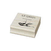 EX LIBRIS - Schwalbenvogel Gummistempel (Stempel)