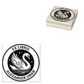 Ex Libris - Swan Gummistempel (Stempel)