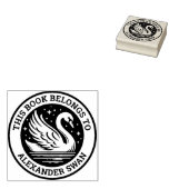 Ex Libris - Swan Gummistempel (Stempel)