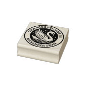 Ex Libris - Swan Gummistempel (Stempel)