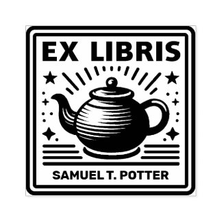 Ex Libris - Tee-Party Gummistempel