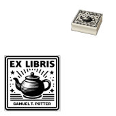 Ex Libris - Tee-Party Gummistempel (Stempel)