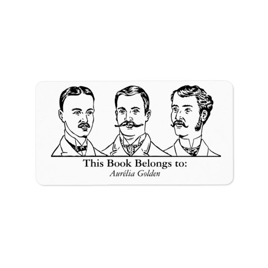 Ex Libris - Three Man v1 Adressaufkleber (Vorne)