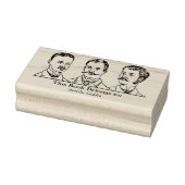 Ex Libris - Three Man v1 Gummistempel (Stempel)