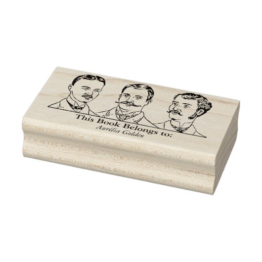 Ex Libris - Three Man v1 Gummistempel (Stempel)
