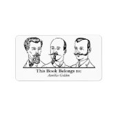 Ex Libris - Three Man v2 Adressaufkleber (Vorne)