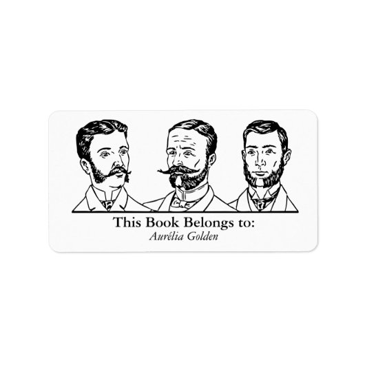 Ex Libris - Three Man v3 Adressaufkleber (Vorne)