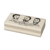 Ex Libris - Three Man v3 Gummistempel (Stempel)
