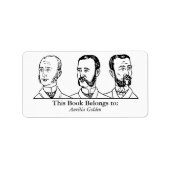 Ex Libris - Three Man v4 Adressaufkleber (Vorne)