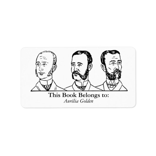 Ex Libris - Three Man v4 Adressaufkleber (Vorne)