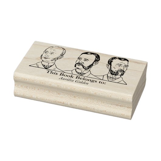 Ex Libris - Three Man v4 Gummistempel (Stempel)