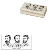 Ex Libris - Three Man v5 Gummistempel (Stempel)