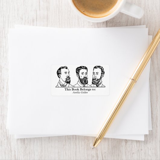 Ex Libris - Three Man v6 Adressaufkleber (Insitu)