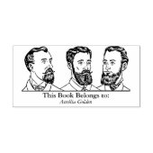 Ex Libris - Three Man v6 Gummistempel (Prägung)