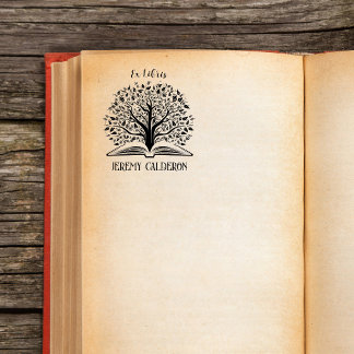 Ex Libris Tree Dieses Buch gehört zum Individuelle Gummistempel