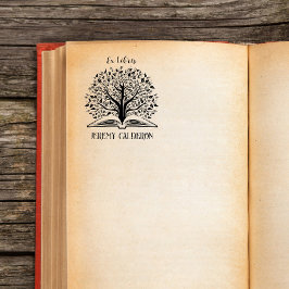 Ex Libris Tree Dieses Buch gehört zum Individuelle Gummistempel