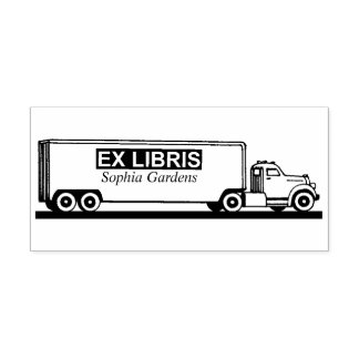 Ex Libris - Truck Gummistempel