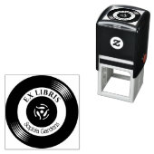 Ex Libris Vinyl Record Permastempel (Beispiel)