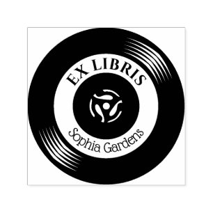 Ex Libris Vinyl Record Permastempel