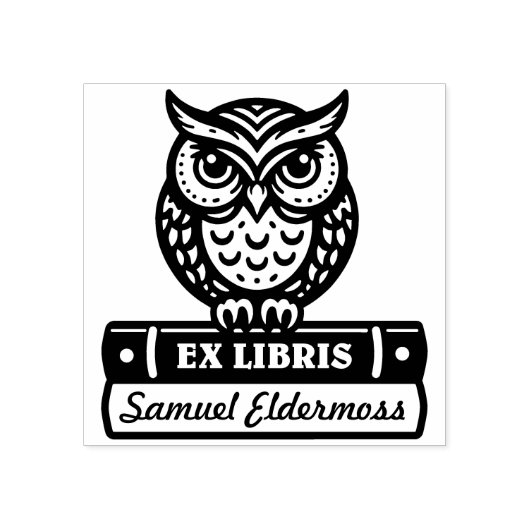 Ex Libris - Wächter der Bücher Gummistempel (Prägung)